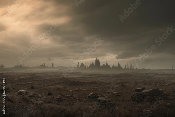 Obraz post apocalypse landscape