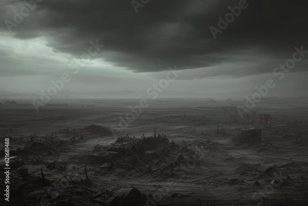 Obraz post apocalypse landscape