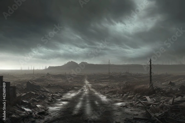 Obraz post apocalypse landscape