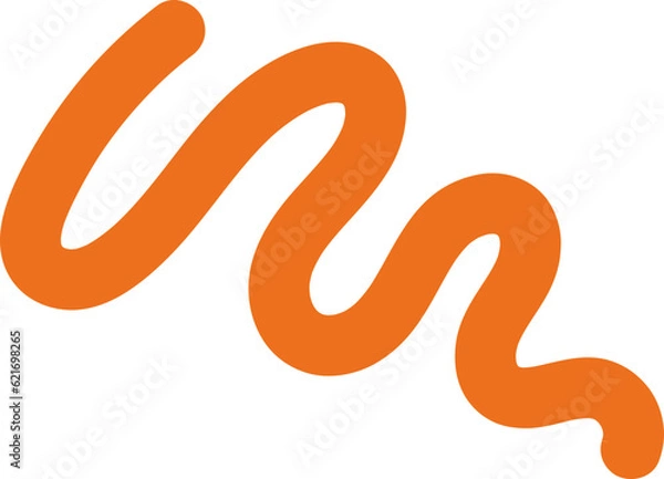 Fototapeta Wavy Squiggle Element