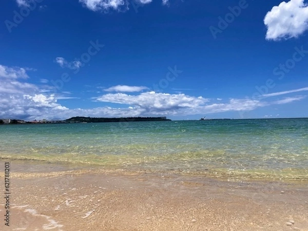Fototapeta 沖縄の青い空と海