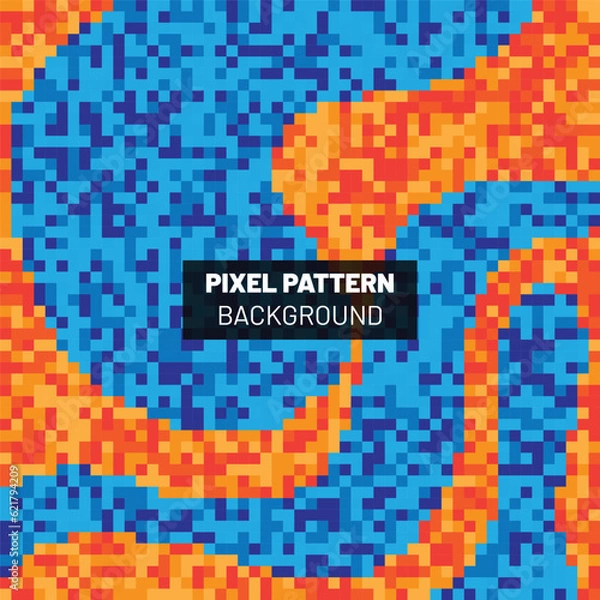 Fototapeta Pixel Pattern Background Design