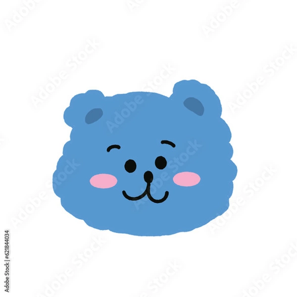Obraz Bear Blue cute