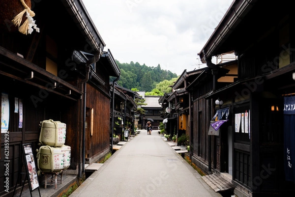Obraz 岐阜県高山市の街並み