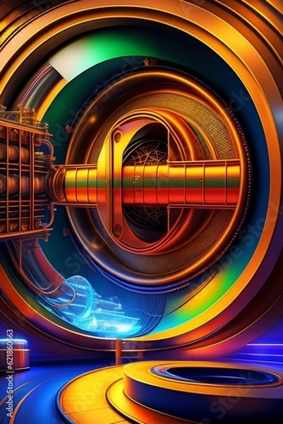 Fototapeta abstract background with circles