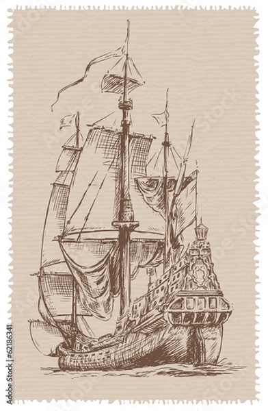 Obraz sailing ship