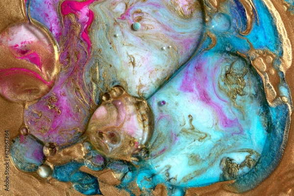 Fototapeta Abstract movement and color ink