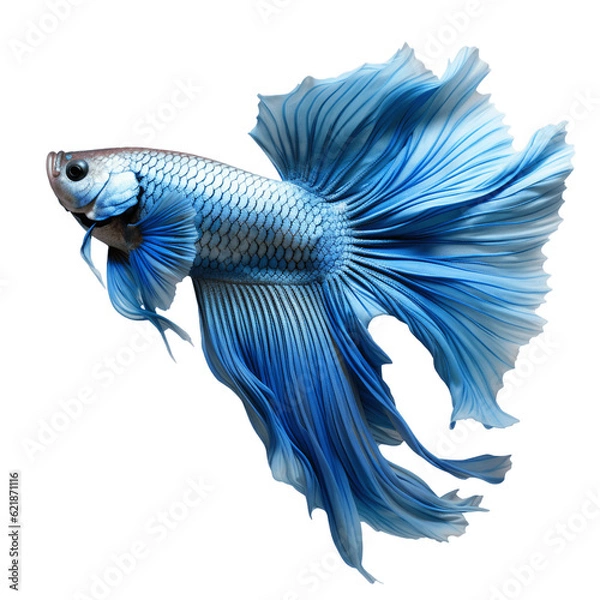 Obraz Betta fish, isolated, no background