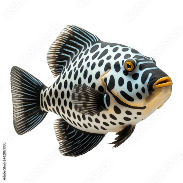 Obraz Clown triggerfish, no background