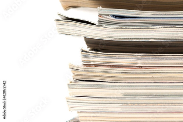 Fototapeta Colorful magazines up close