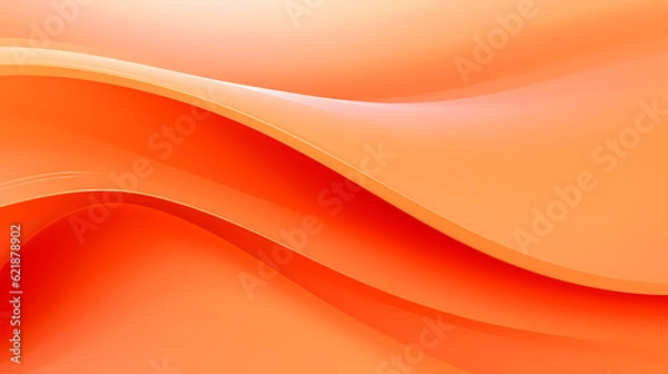 Fototapeta Abstract Orange curve shapes background. luxury wave. Smooth and clean subtle texture creative design. Suit for poster, brochure, presentation, website, flyer. vector abstract design element
