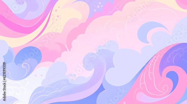 Fototapeta Beautiful abstract artistic colorful pattern background
