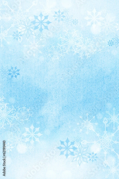 Obraz Winter snowflake background