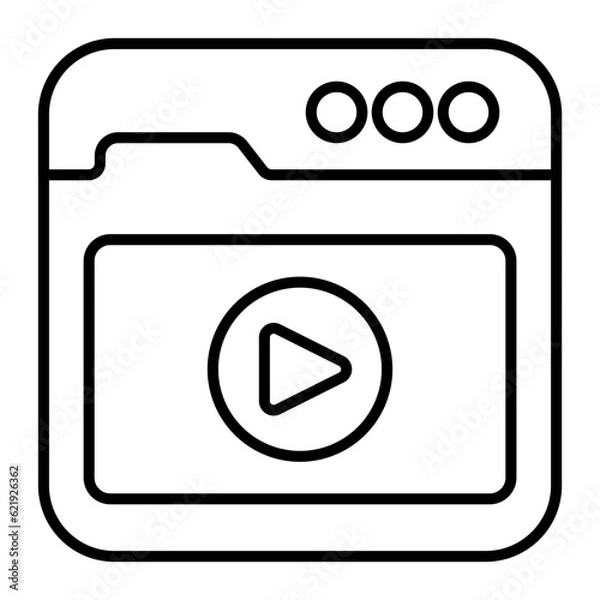 Fototapeta Web Design Thin Line Icon