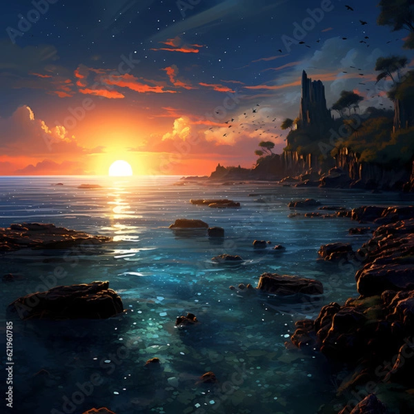 Obraz beautiful sea view