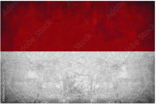 Obraz red and white background