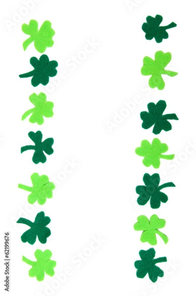 Obraz Clover leaves, isolated on white