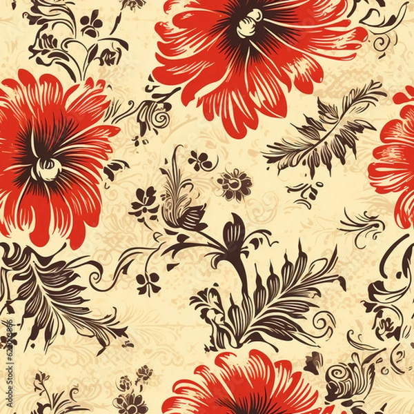 Obraz Seamless Vintage Texture: Timeless Patterns for Design and Decor