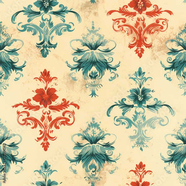 Obraz Seamless Vintage Texture: Timeless Patterns for Design and Decor