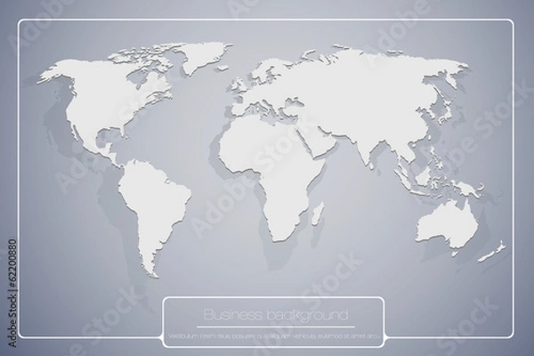 Fototapeta abstract business background with world map