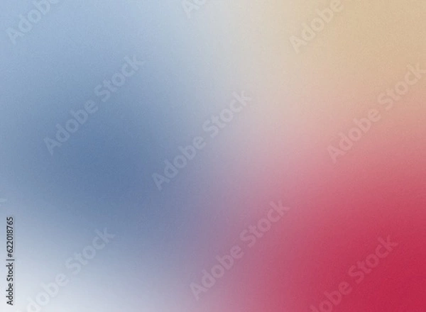 Fototapeta blue, pink and beige color abstract gradient blurred background with grainy noise effect. High resolution colorful backdrop for cards, backgrounds, fabrics, posters. Modern texture