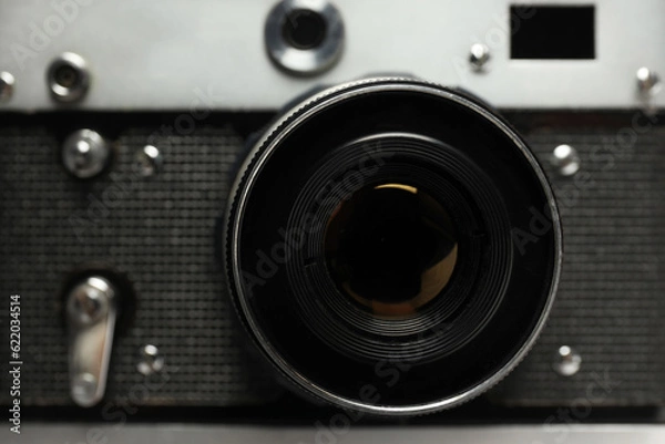 Obraz Concept of leisure and photo hobby with retro photo camera