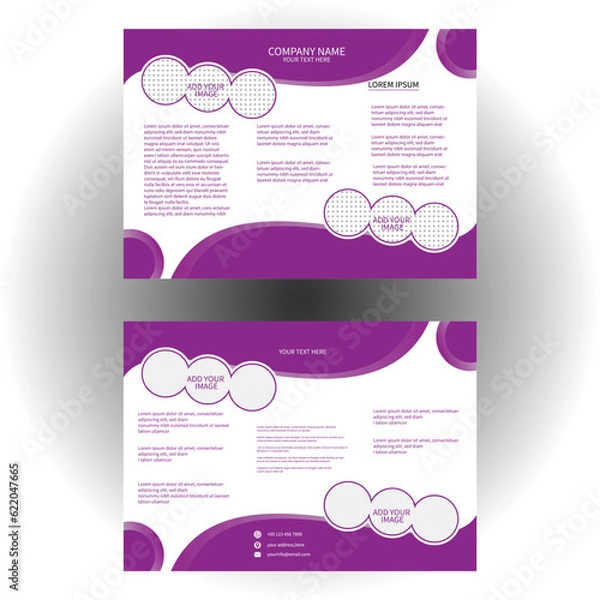 Fototapeta Corporate business brochure template cover design.