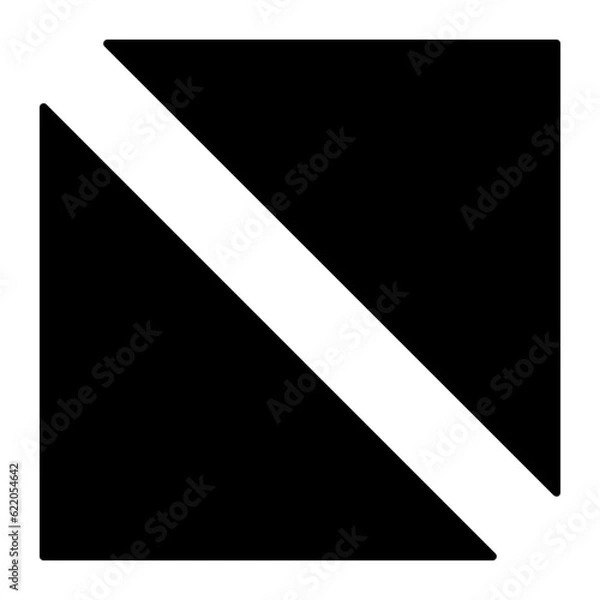 Fototapeta Triangle Glyph Icon