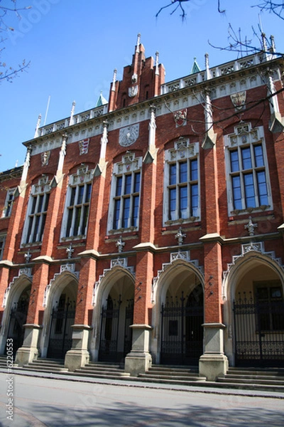 Fototapeta Krakow University. Jagiellon University. Collegium Novum. Poland
