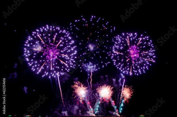 Obraz Colorful fireworks,A fireworks display against the night sky