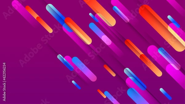 Fototapeta vector geometric shapes gradient background