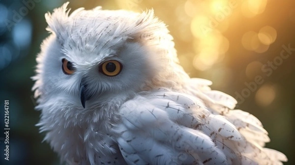 Fototapeta snowy owl portrait