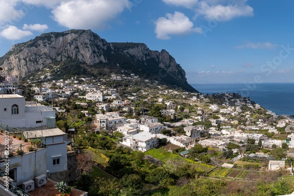 Obraz Insel Capri - Kleine Stadt im Mittelmeer