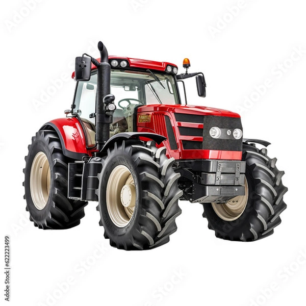 Obraz A Tractor. isolated object, transparent background
