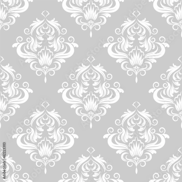Obraz vector seamless backdrop. damask pattern. flower wallpaper