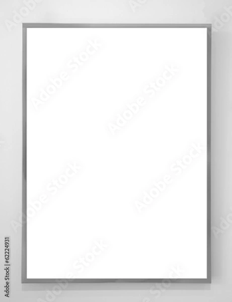 Obraz empty White board on concrete wall background