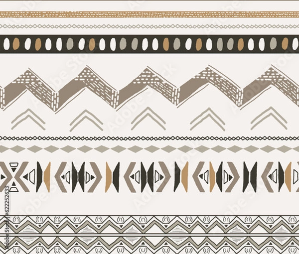 Fototapeta Textile and digital seamless pattern vector design 