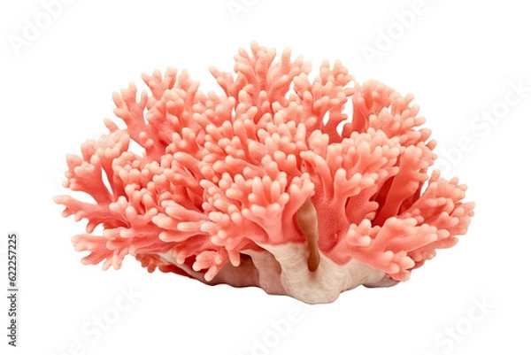 Fototapeta Thorny Coral, Thin Finger, , Table Coral beccc_.Table Coral, on transparent background (PNG). Generative AI.
