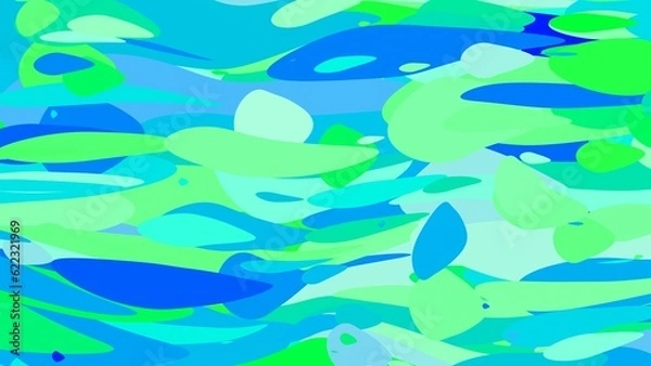 Fototapeta Abstract cartoon background, intro. Multicolored paints. Creative transition.