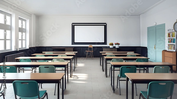 Fototapeta Empty Classroom