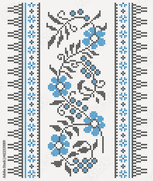 Obraz Ukrainian embroidery pattern