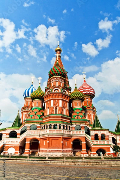 Fototapeta St. Basil's Cathedral, in Red Square, Moscow, Russia