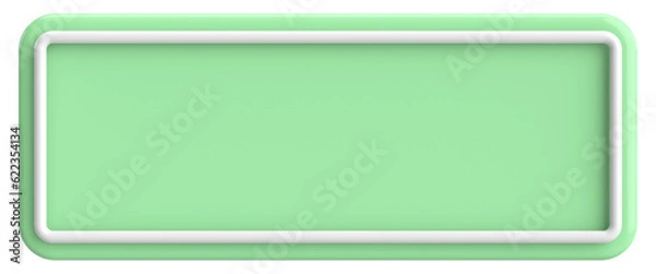 Fototapeta 3D button. Empty button. 3D illustration.