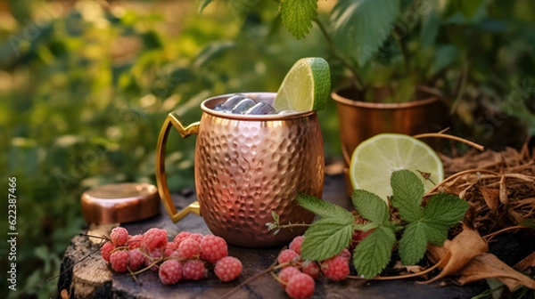 Obraz moscow mule with brass glass