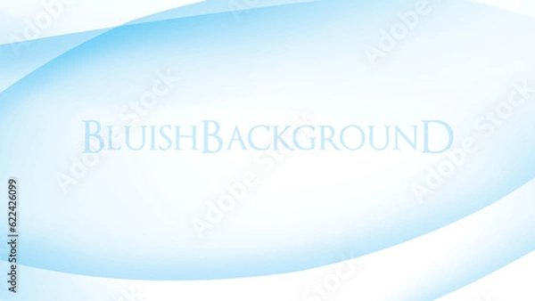 Fototapeta Bluish background with translucent rounded shapes. Minimal vector pattern
