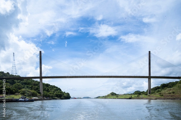 Fototapeta bridge over the river