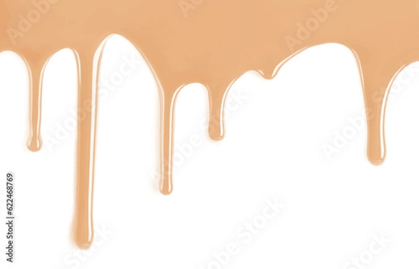Obraz liquid make up foundation dripping
