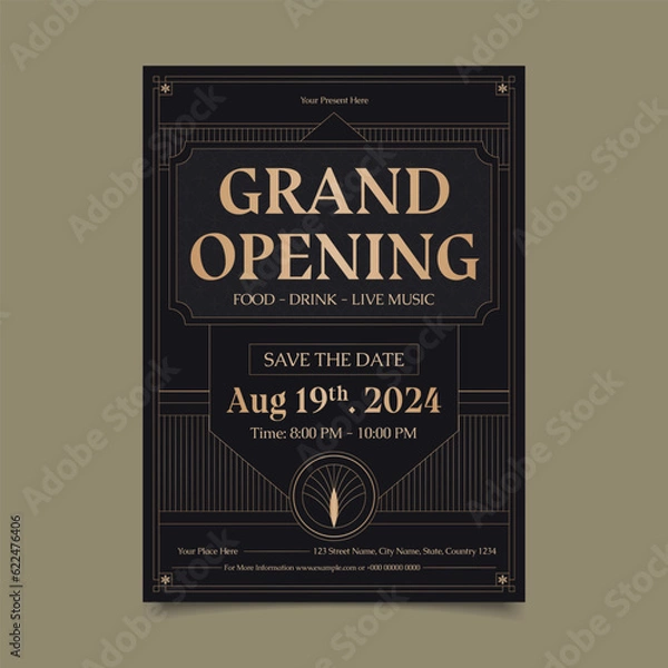 Obraz Grand Opening Flyer