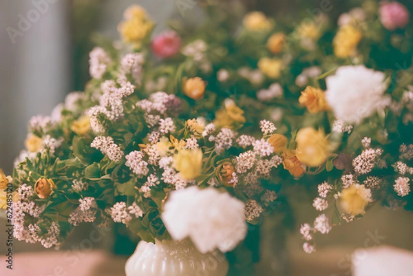 Fototapeta bouquet of flowers.
Generative AI