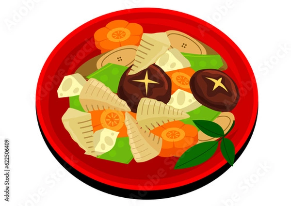 Obraz 正月：筑前煮※Affinity Designer作成svgファイル